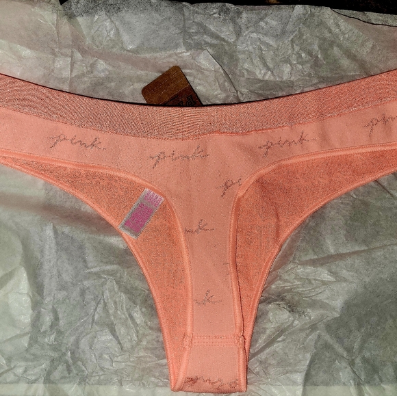 NWT Victorias secret PINK thong panty - Picture 3 of 4